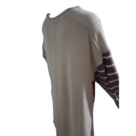 Free People Women's size Medium Oversized Awesome Tee Berry Grungecore Academia - Picture 5 of 13